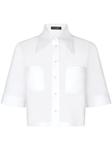 Укороченная рубашка Dolce & Gabbana, белый - фото