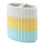 Держатель для зубных щеток IZOD Clubhouse Stripe, цвет Aqua - фото