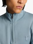 Свитшот с молнией на четверть Superfine Lyle & Scott, Blue Ash - фото 5