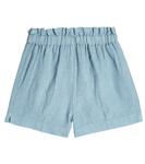 Льняные шорты Il Gufo, синий - фото