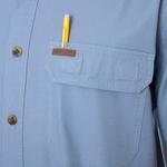 Мужская эластичная рубашка на пуговицах Smith's Workwear, темно-синий - фото 5