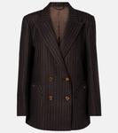 Блейзер на каждый день из шерсти и кашемира Blazé Milano, Choco - фото