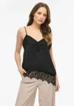 Топ vilea на бретелях Vila, Black - фото