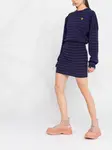 Трикотажное платье мини в полоску KENZO, фиолетовый - фото 4