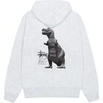 Базовый худи на молнии Stussy, оливковый - фото 5