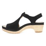 Women's Laverne Sandal In Black Milled Nubuck Dansko - фото 2