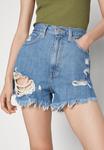 Джинсовые шорты Levi's High Waisted Mom, голубой деним - фото 6