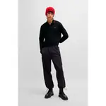 Поло с длинным рукавом HUGO Derriko 10257070, черный - фото 5