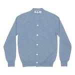 Топ COMME des GARCONS PLAY Pastel Series Sleeve Heart 'Blue' - фото