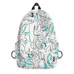 LEXI Нейлоновый рюкзак унисекс серо-белый, White+Charm - фото 3