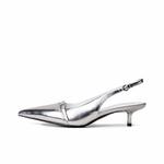 Женские туфли на высоком каблуке SHOEMAKER QUEEN, Silver - фото