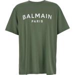 Футболка с принтом логотипа BALMAIN, зеленый - фото 3