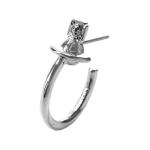 Vivienne Westwood Серебряные латунные серьги унисекс Silver - фото 5