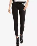 Женские джинсы 711 Mid Rise Stretch Skinny Levi's, черный - фото