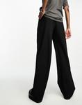 Черные широкие брюки ASOS DESIGN Tall - фото 3