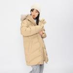 Пуховик унисекс песочно-коричневый Mlb - фото 5