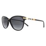 Солнцезащитные очки be4216 3001t3 серые градиентные поляризованные Burberry, черный - фото 2