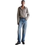 COS Рубашка женская бежевая в клетку - фото 3