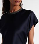 Расшитое коктейльное платье Brunello Cucinelli, Deep Ocean - фото 5