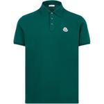 Поло с полосками и пике Moncler, зеленый - фото 3