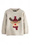 Джемпер Next, Neutral Grey Reindeer - фото