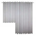 Штора Betsy с люверсами, 1 шт. Wirth, красный - фото