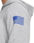 Толстовка Under Armour Freedom Big Flag Logo, (011) Mod Gray Light Heather/Black - фото 4