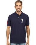 Поло U.S. POLO ASSN. Solid Pique Polo, цвет Classic Navy/White - фото 4