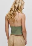 Топ PULL&BEAR HALTER , Green - фото 2