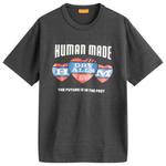 Футболка с несколькими сердцами Human Made, черный - фото