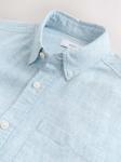 Next Рубашка на пуговицах Regular fit в цвете Azure - фото 3