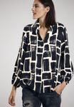 Блуза Andijamo CHECK IT, Black Cream/Black - фото