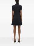 Courrèges твиловое платье мини А-силуэта, черный - фото 4