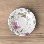 Блюдце кофейное Villeroy & Boch Mariefleur Gris Basic 16 см, красочный - фото 2