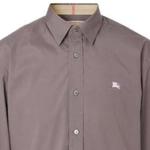 Рубашка мужская серая Burberry, серый - фото 2