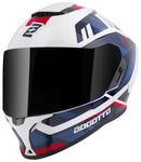 Шлем Bogotto Phantom Codex Fiberglass, White/Blue/Red - фото 3