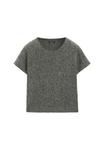Футболка Massimo Dutti SHORT SWEATER, Grey - фото 5