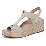 VIONIC Womens Calera Espadrille Wedge Sandal - Cream Snake Leather/Fabric - фото