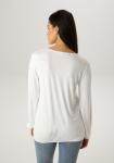 Aniston SELECTED Лонгслив в белом цвете - фото 3