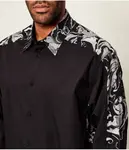 Рубашка Relaxed fit Versace Jeans Couture, черный - фото 4
