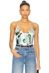 Топ-камисоль Lexi L'Agence, ivory & light blue hydrangea - фото