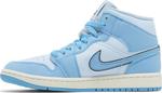 Кроссовки Wmns Air Jordan 1 Mid SE 'Ice Blue', синий - фото 3