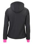 Куртка софтшелл Peak Mountain Softshelljacke Abra, цвет Schwarz/Pink - фото 3