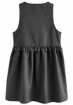 Летнее платье Zip Front Frill Waist School Pinafore Next, цвет grey - фото 3
