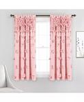 Штора занавесок для окон Riley Lush Decor, розовый - фото