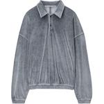 Хлопковая поло Alexander Wang, серый - фото 3