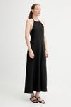 Платье с добавлением льна Gestuz, черный - фото 3