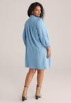 Платье WE Fashion BLUE RIDGE CURVE, Light Blue - фото 3