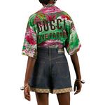 Женские джинсовые шорты Gucci, синий - фото 3