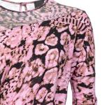 Мини-платье с цветочным принтом и сборками PINKO, розовый - фото 9